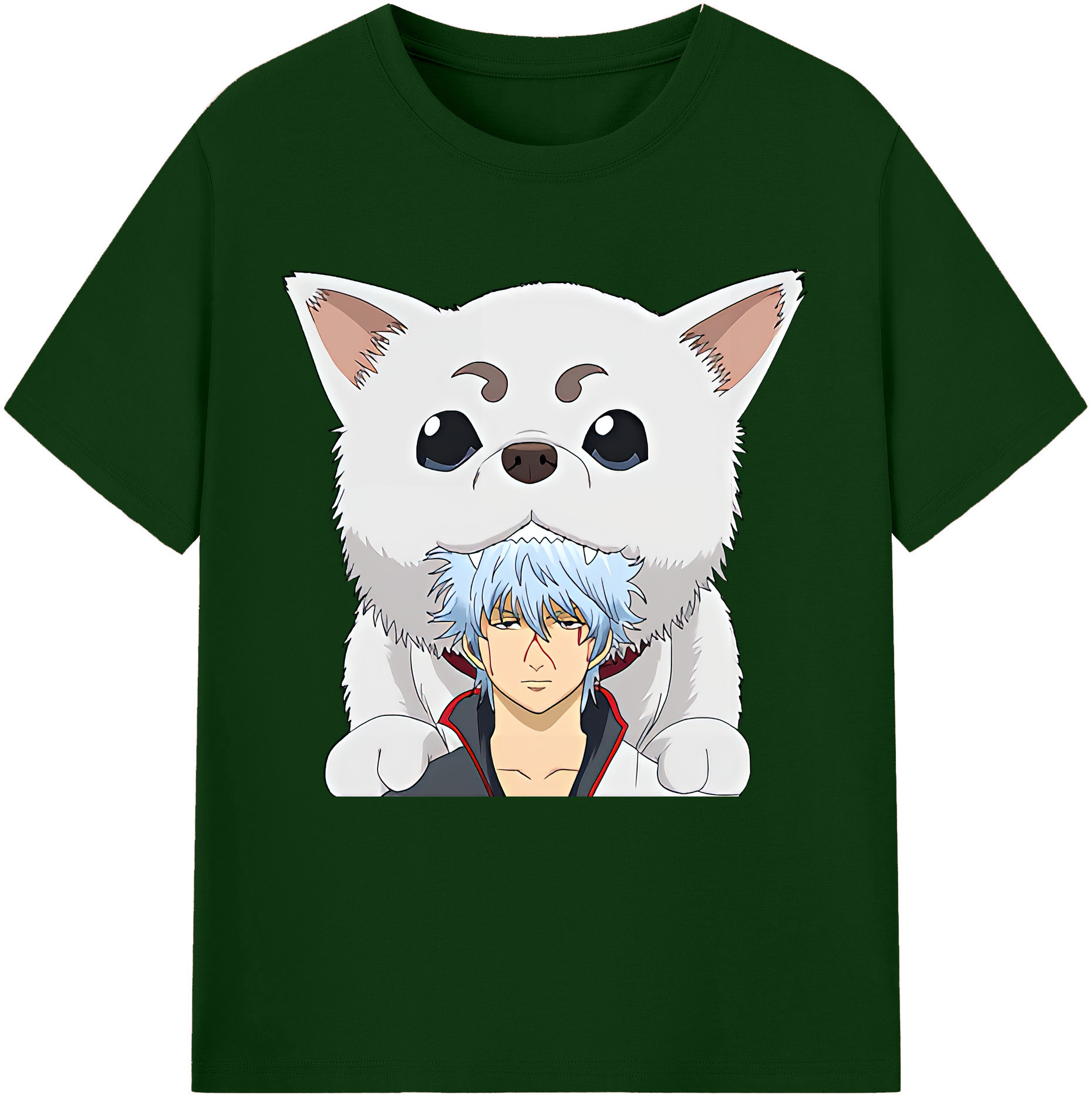 （画像用） ぎんたま 坂田銀時（さかたぎんとき） 神楽 志村新八（しむら しんぱち） GINTAMA Sakata Gintoki Kagura Shimura Shinpachi 綿100％半袖Tシャツ（フロントプリント）